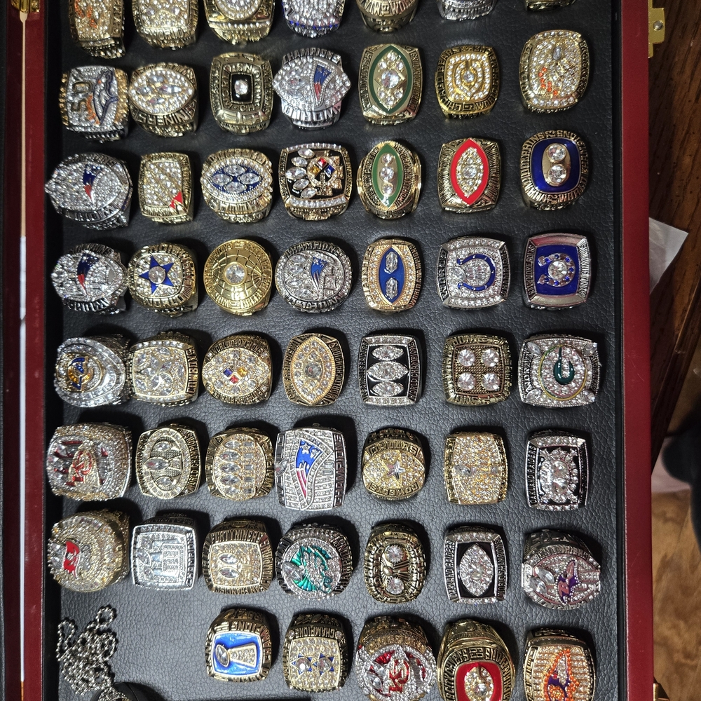 Case Of  Size 11 Championship rings the nfl